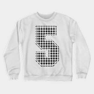 Plaid Number - 5 - Dark Crewneck Sweatshirt